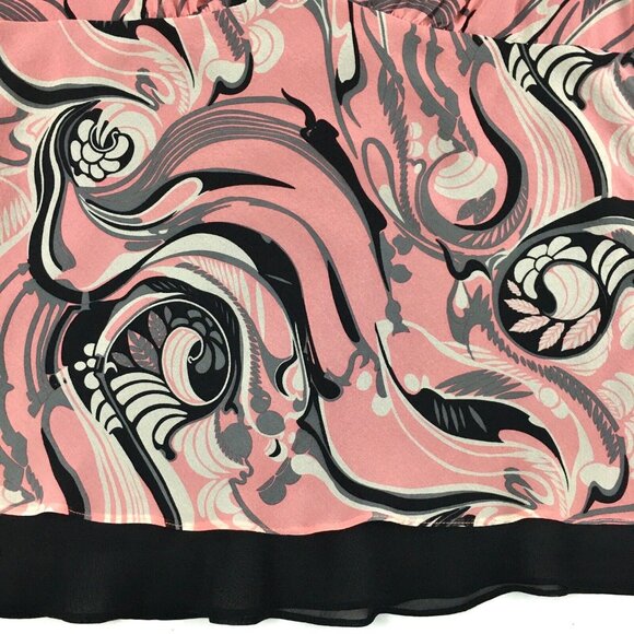 Silk Tank Blouse 70s Swirls - Picture 6 of 12